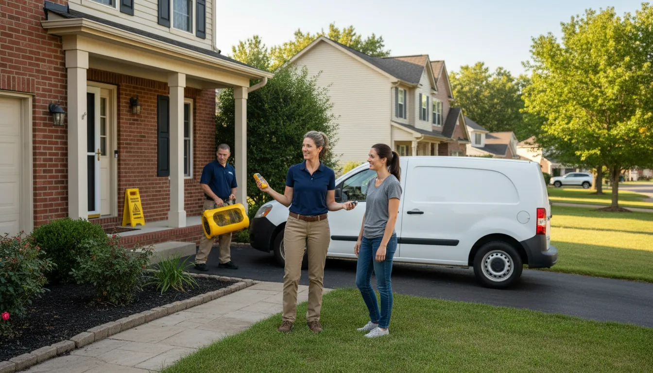 Residential water damage restoration in Michigan City, MS